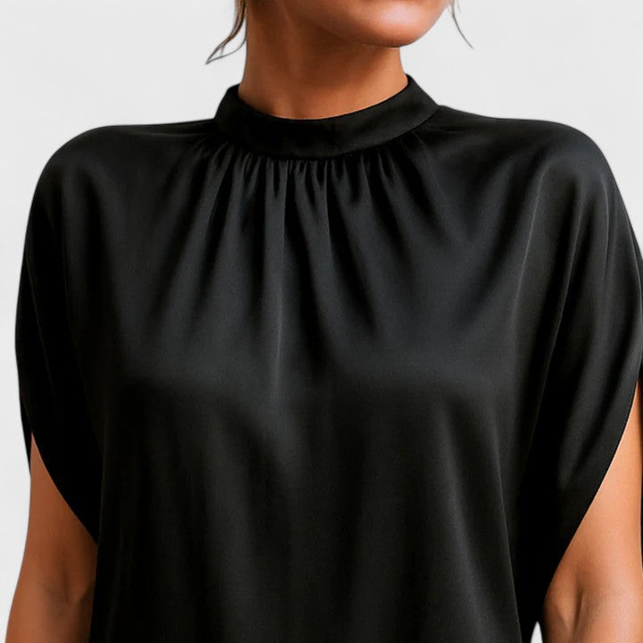 Mara | Kvinders Mock Neck Mini Kjole med Split Ærmer til Udfordringer