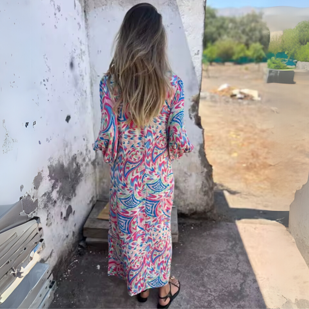 Andrea™ | Strømmende Forårs Kjole