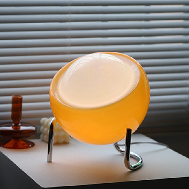 Bauhaus Middelalder Bordlampe i Stenglas