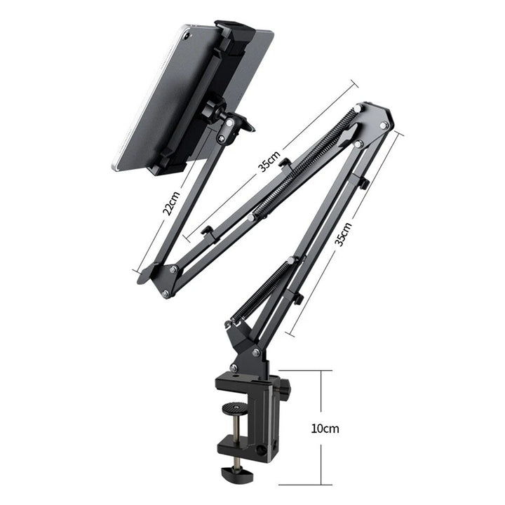 Justerbart 360° Tablet Stativ med Solid Base