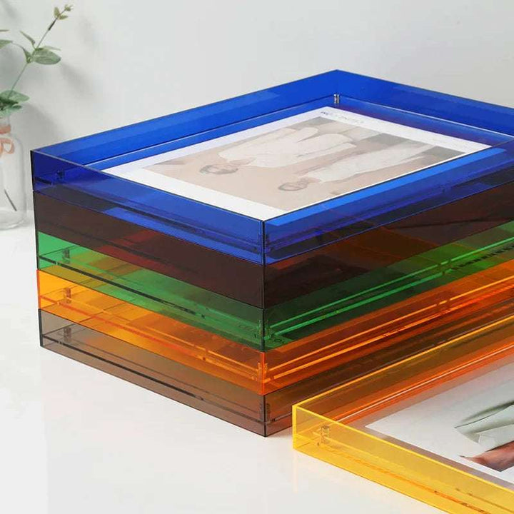 Transparent Akryl Fotoramme i Trendy Farver