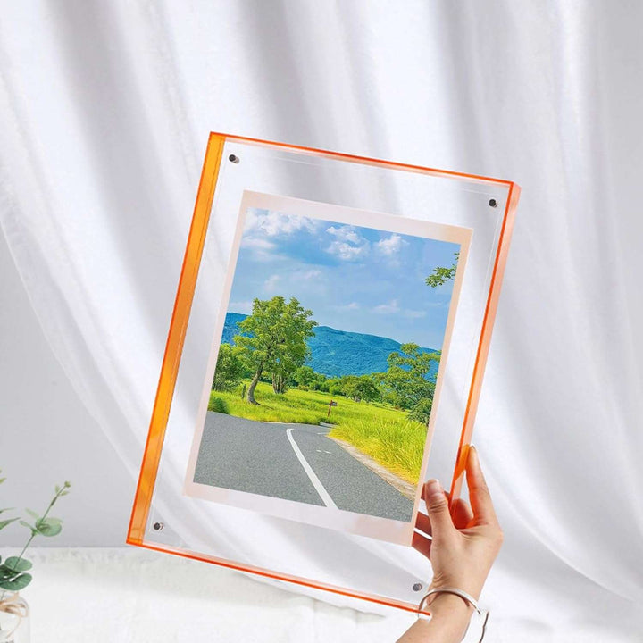 Transparent Akryl Fotoramme i Trendy Farver