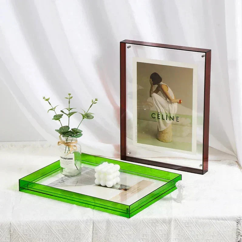 Transparent Akryl Fotoramme i Trendy Farver