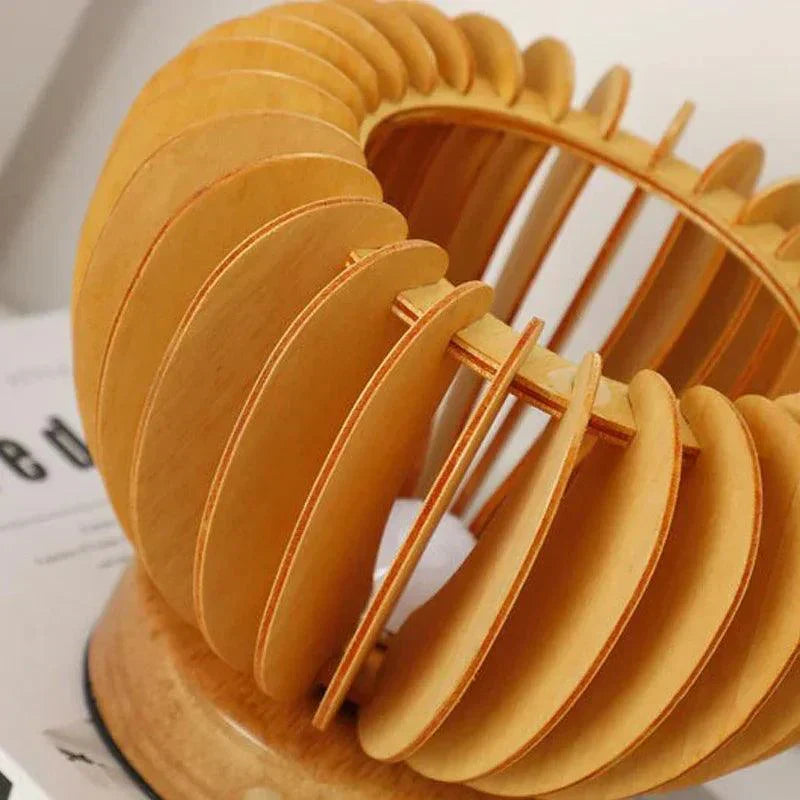 Træbordlampe med Touch Kontrol og Dæmpbar Funktion