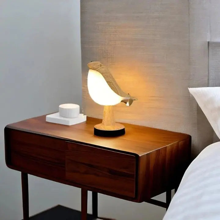 Dæmpbar Fugleformet LED Lampe med Aromaterapi Diffuser