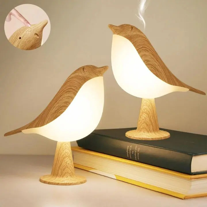 Dæmpbar Fugleformet LED Lampe med Aromaterapi Diffuser