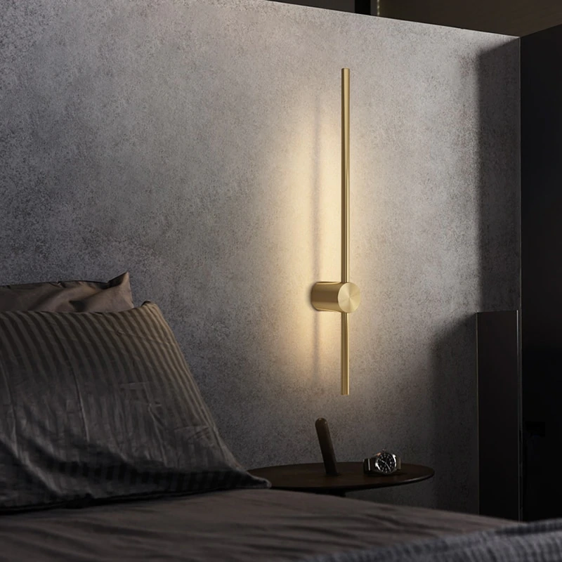 Minimalistisk LED Væglampe i Aluminium