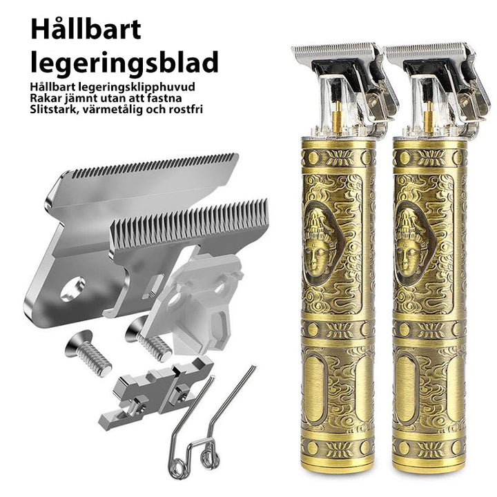 Trådløs Genopladelig Hårklipper med T-Blade til Præcise Klip