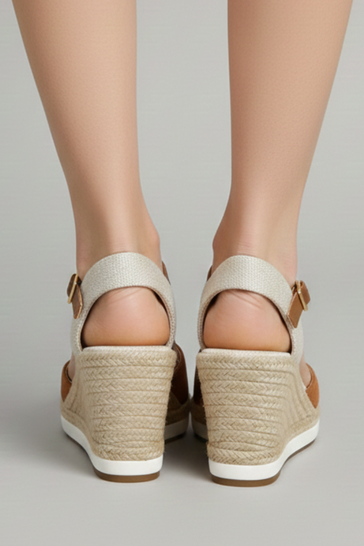 Johanna | Dame Espadrille-sandaler med lukket tå og slingback-rem