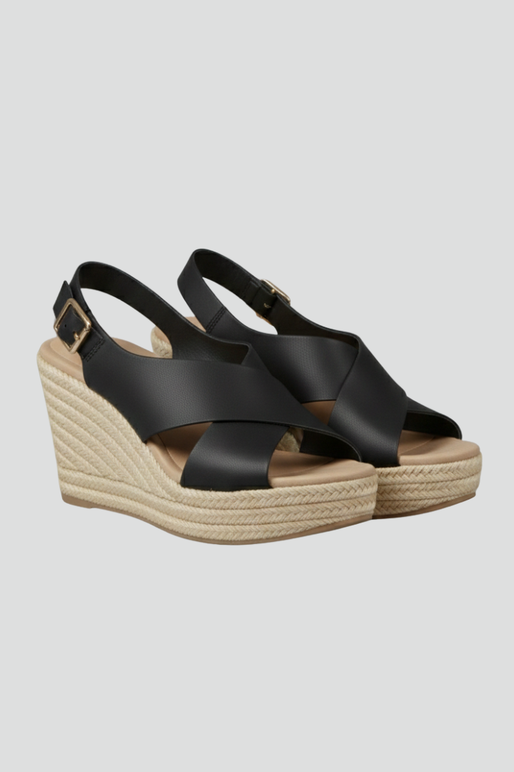 Julia | Dame kile sandal med krydset slingback-rem