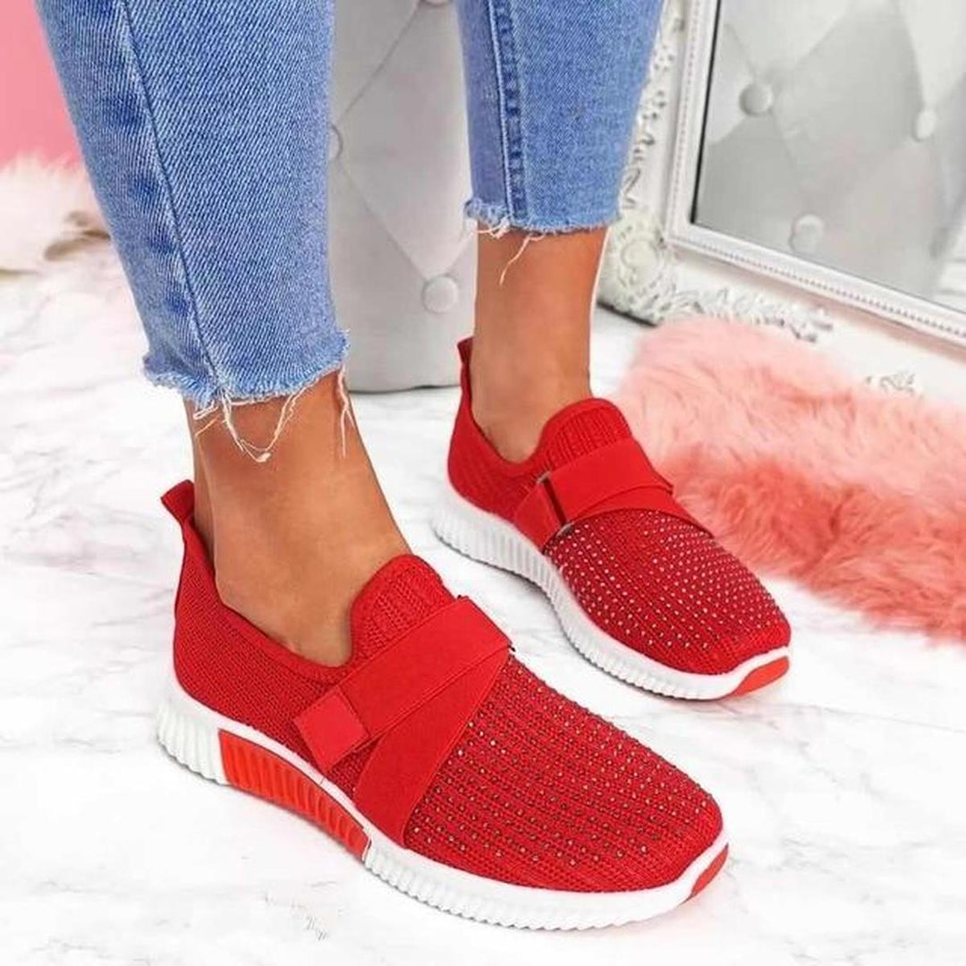Helga | Dame Mode Sportsneakers med Elastikbånd