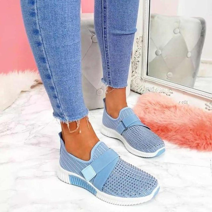 Helga | Dame Mode Sportsneakers med Elastikbånd