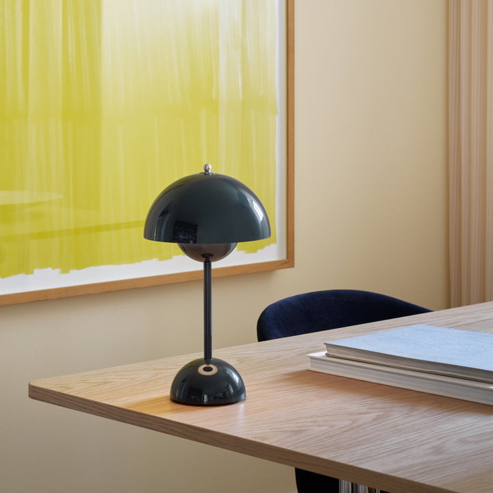 Dæmpbar LED Bordlampe med Touch Kontrol og Genopladeligt Batteri