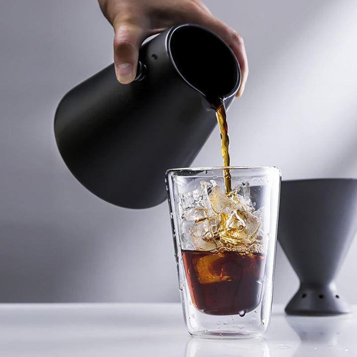 Keramisk V60 Pour-Over Kaffe Dripper med Dryppbeskyttelse