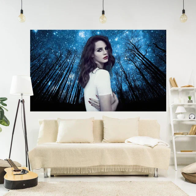 Æstetisk Væg Tapestry Plakat i Polyester