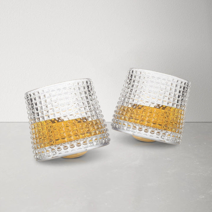 Rotérbart Whiskey Tumbler Sæt i Klart Glas