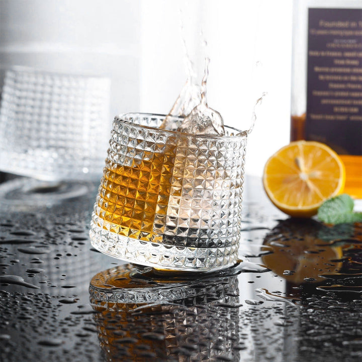 Rotérbart Whiskey Tumbler Sæt i Klart Glas