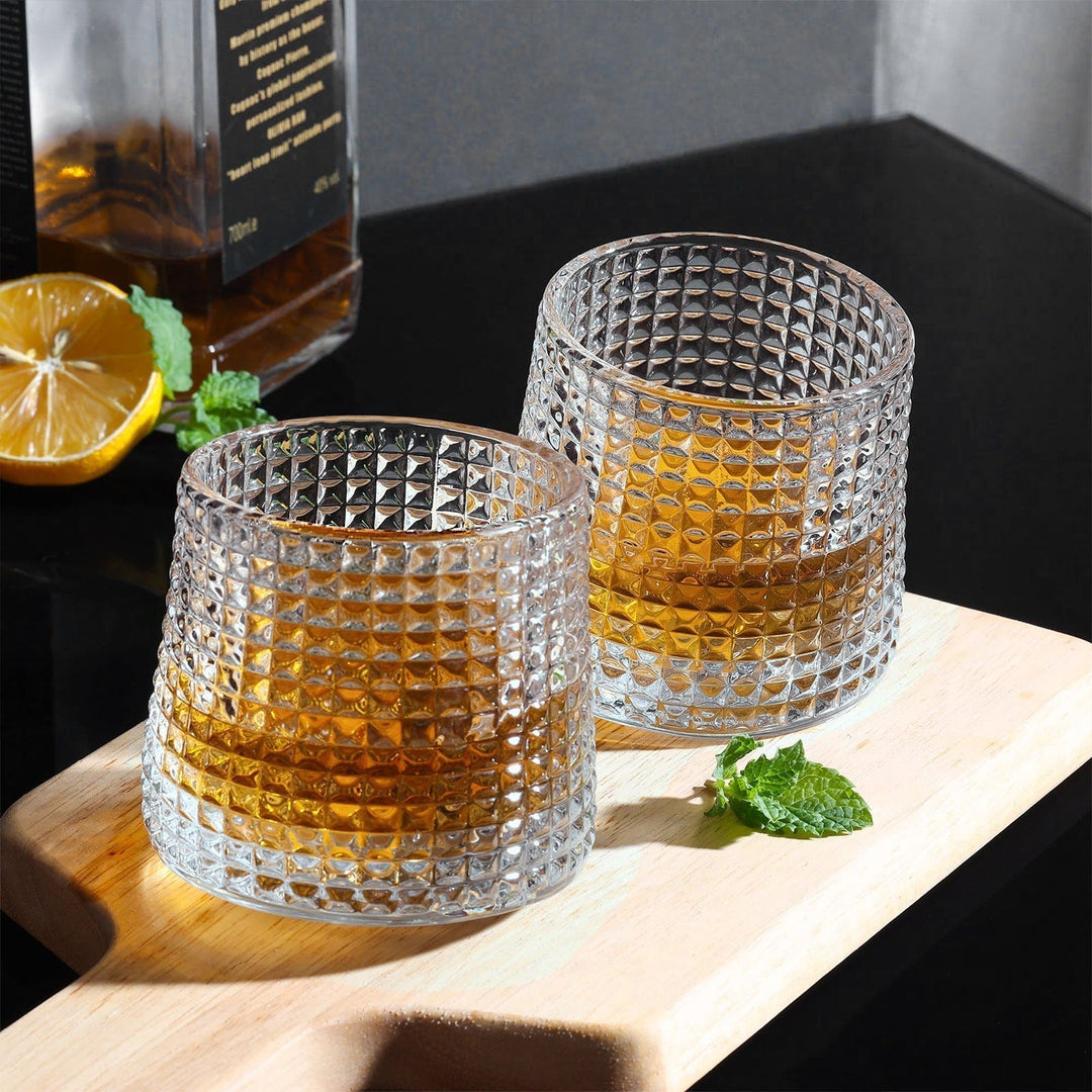 Rotérbart Whiskey Tumbler Sæt i Klart Glas