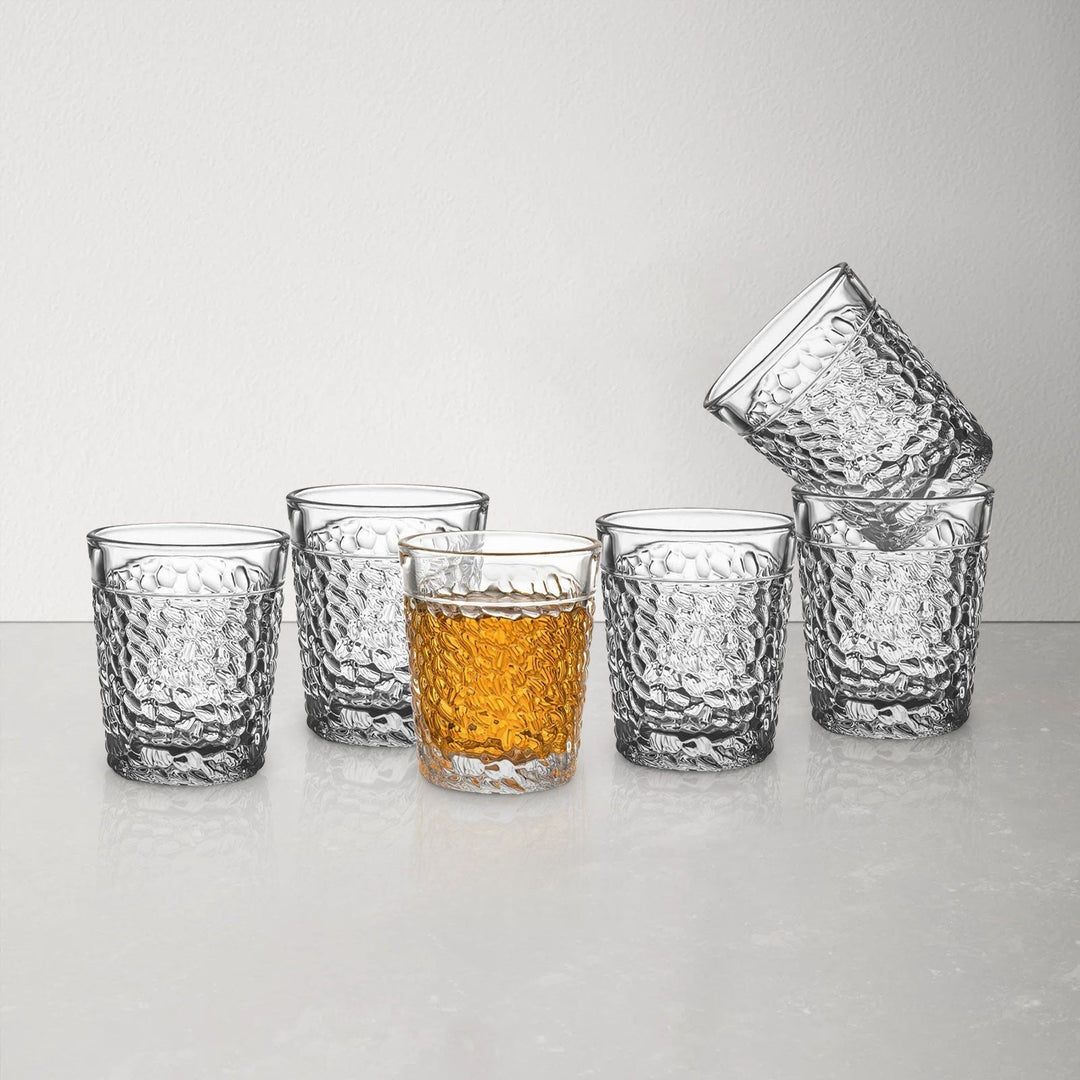 Graverede Klare Glas Shot Glas Sæt