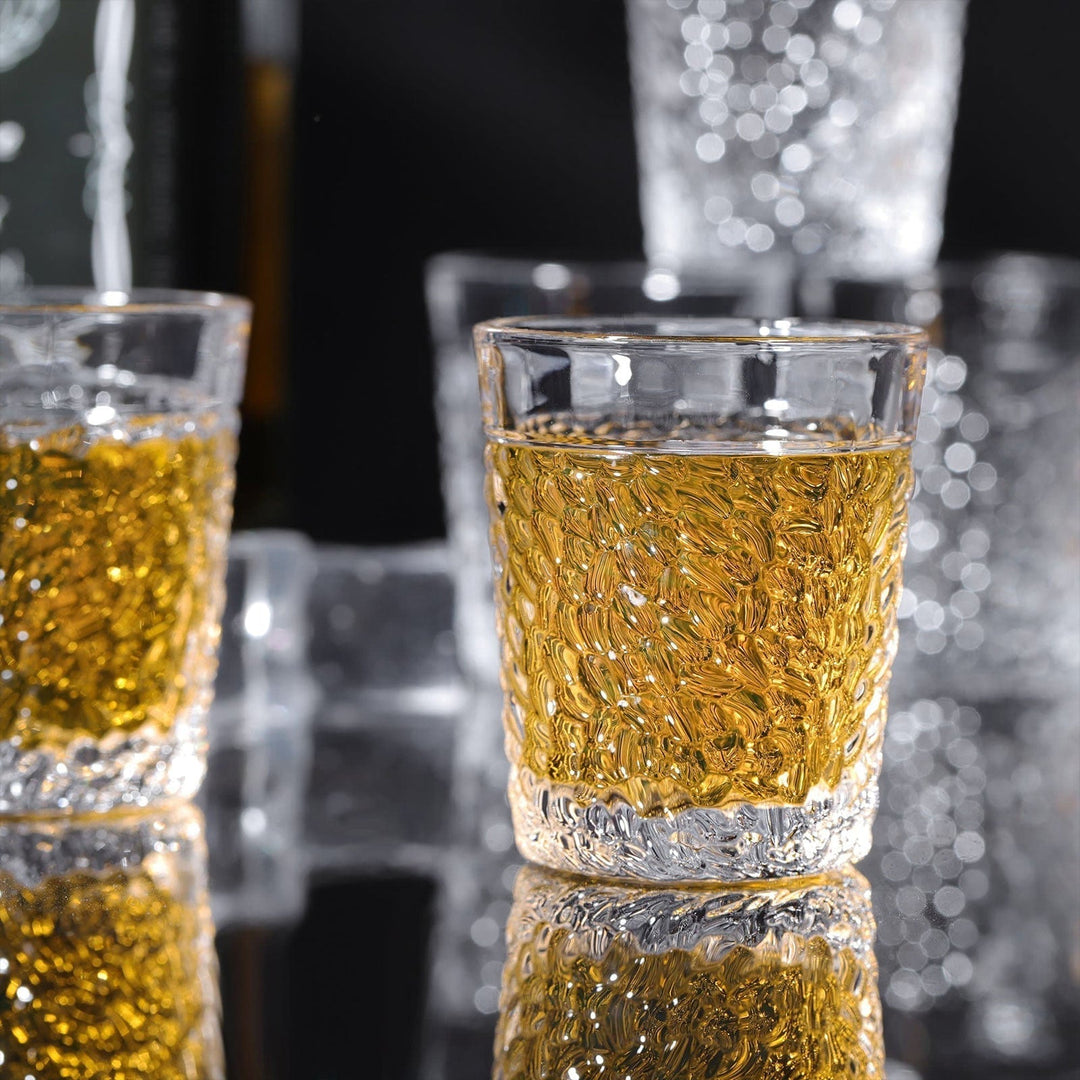 Graverede Klare Glas Shot Glas Sæt