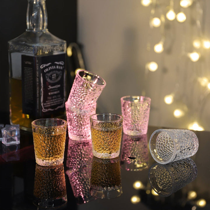 Graverede Klare Glas Shot Glas Sæt