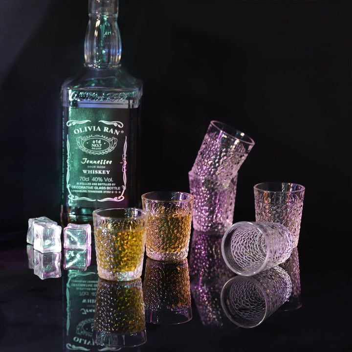 Graverede Klare Glas Shot Glas Sæt