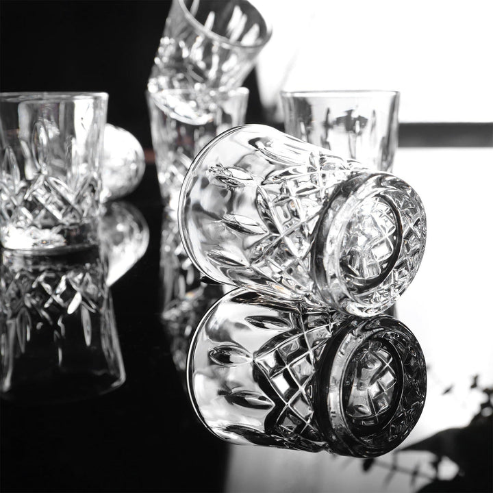 Graverede Klare Glas Shot Glas Sæt
