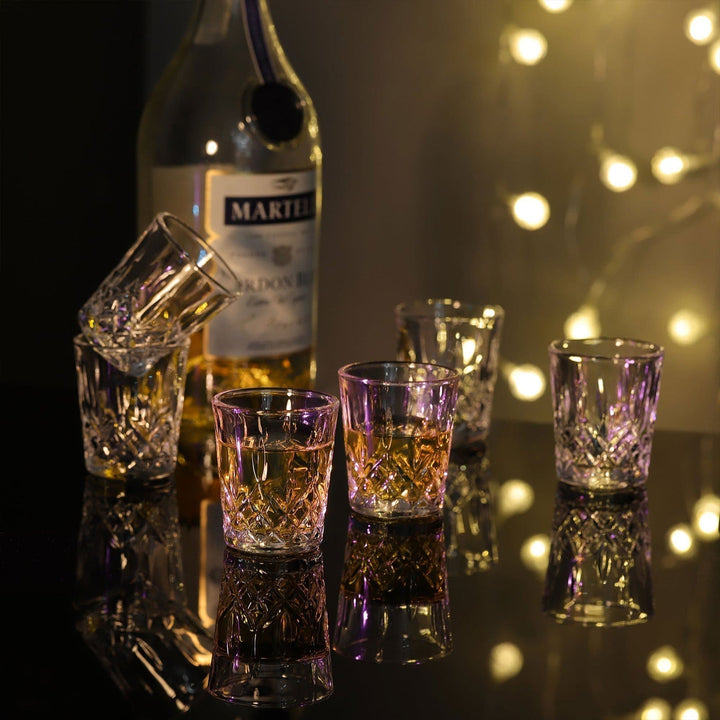 Graverede Klare Glas Shot Glas Sæt