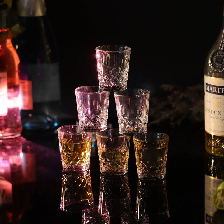 Graverede Klare Glas Shot Glas Sæt