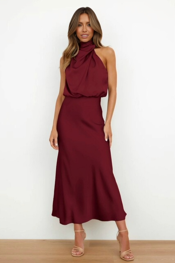 Mariana™ | Elegant Halterneck Aftenkjole