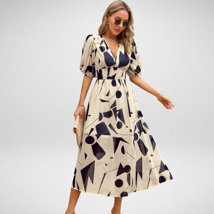 Violet | Kvinders V-Hals Flowy Elegant Kjole