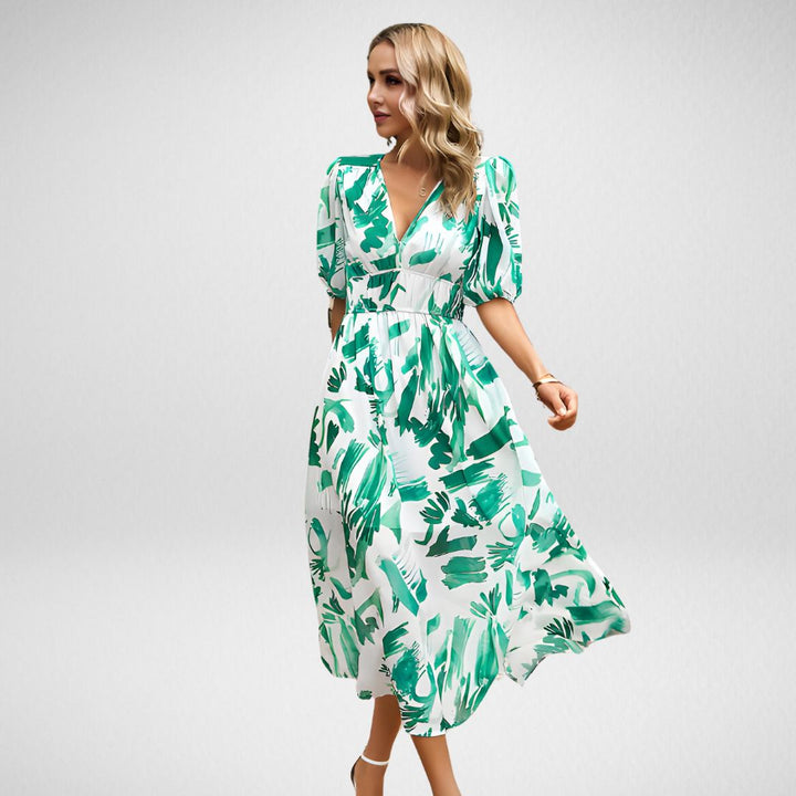 Violet | Kvinders V-Hals Flowy Elegant Kjole