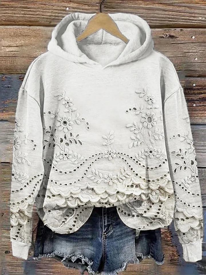 Saska™ | Chic Blomster Hoodie