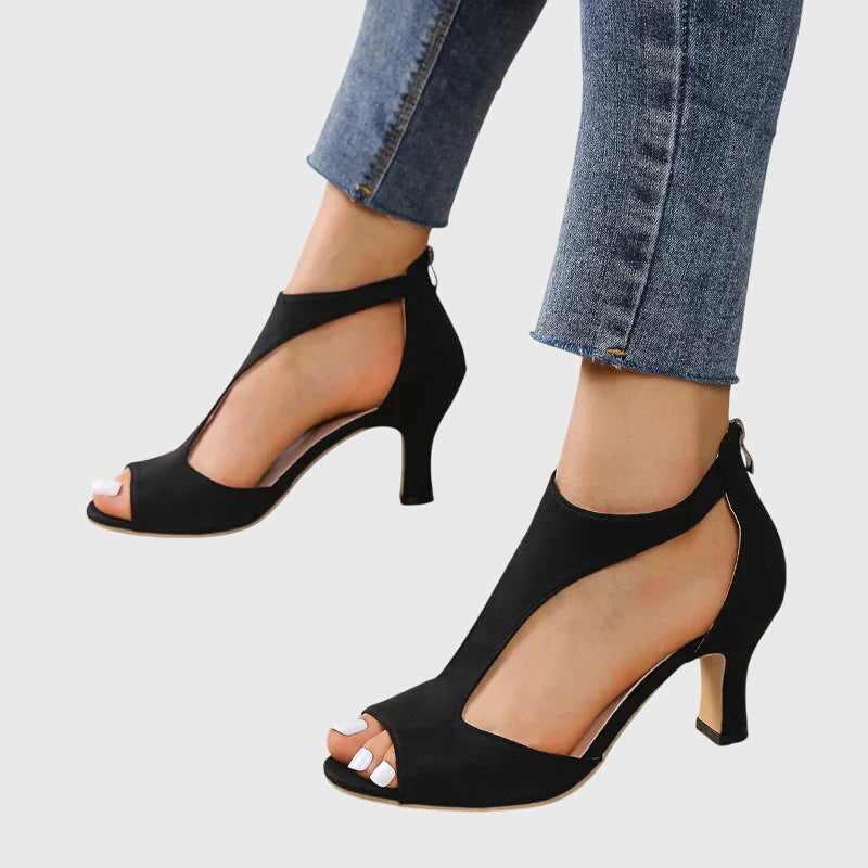 Karin | Dame Forår Cutout Sandaler Med Åben Tå