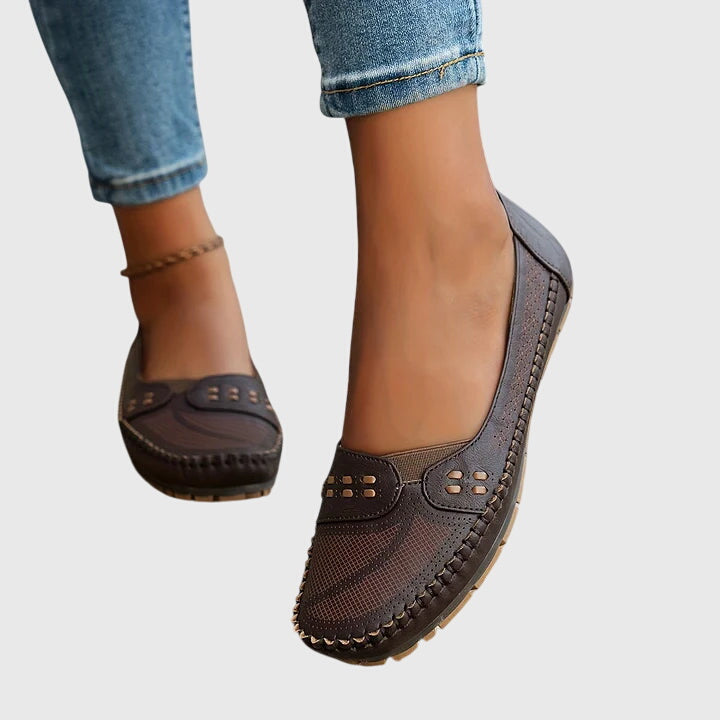 Petra | Dame Forår Perforerede Lette Loafers
