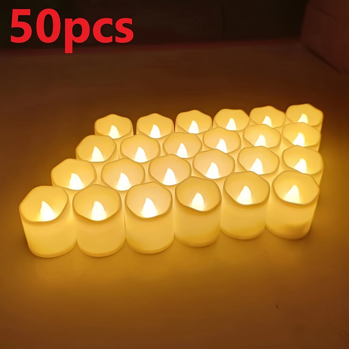 Flameless LED Fyrfadslys med Realistisk Flakkende Effekt