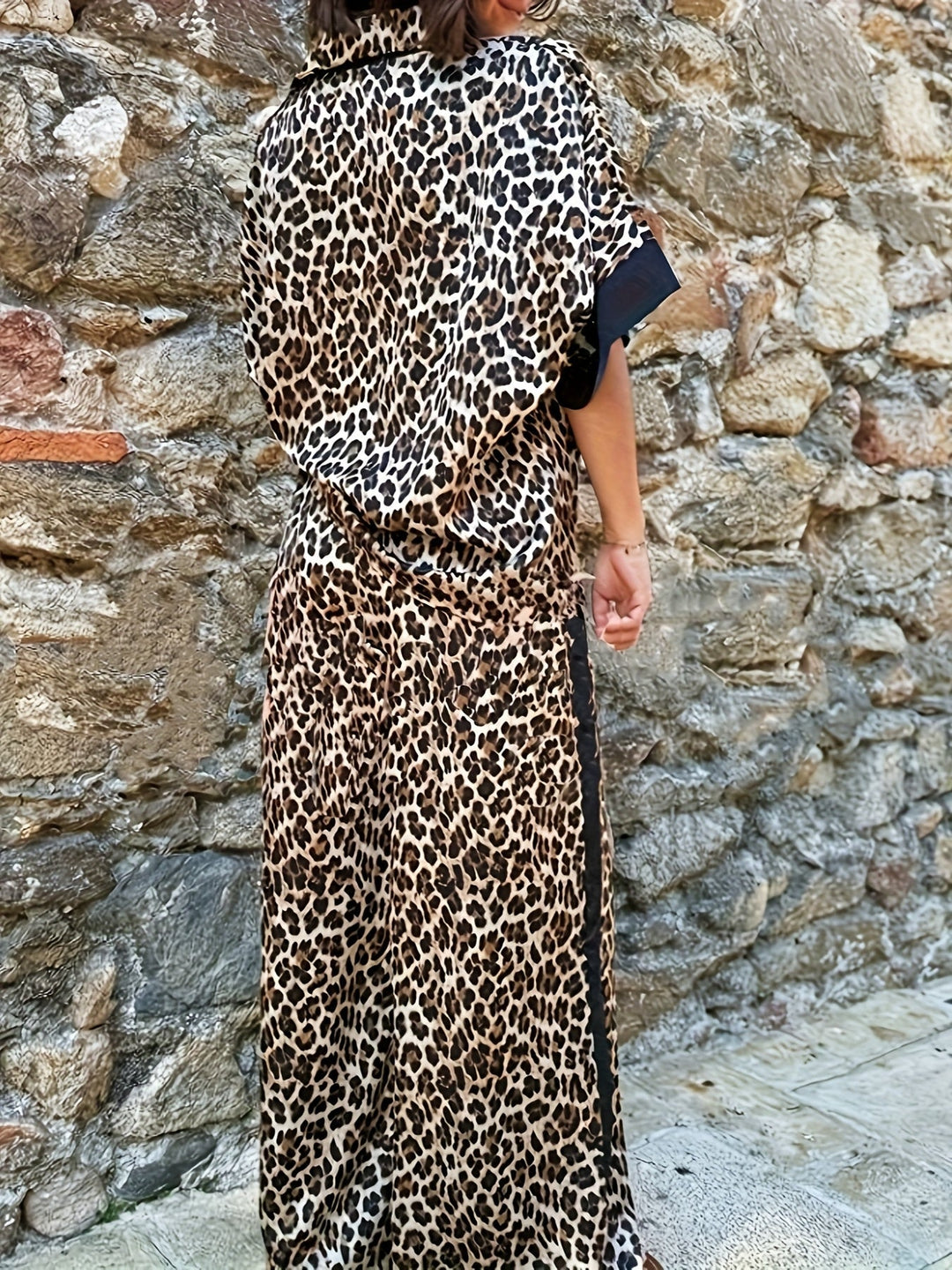 Maria™ | Flydende Leopardprint Bred Ensemble
