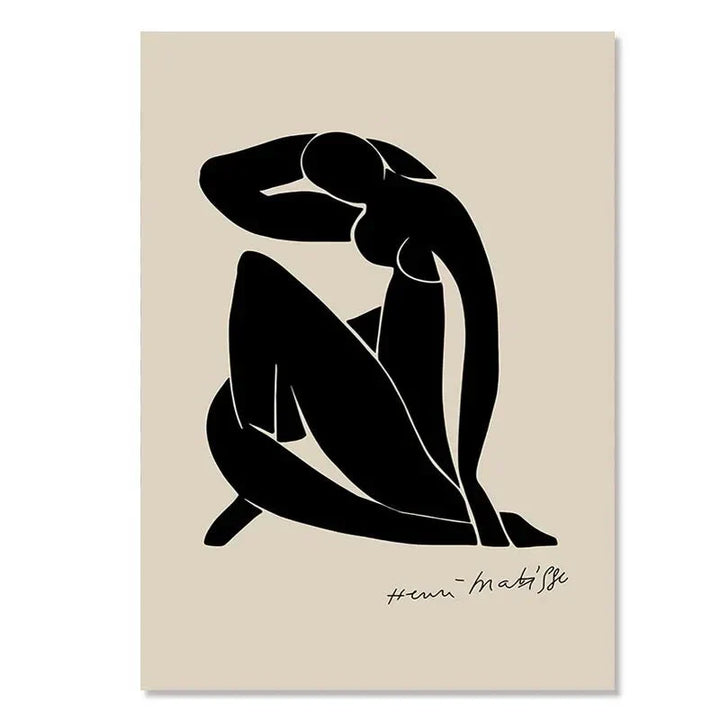 Moderne Abstrakt Lærred Kunst Print med Vandtæt Blæk