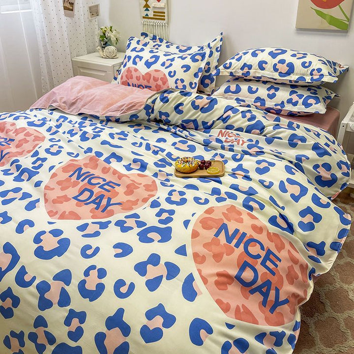 Ternede Sengesæt i Blød Polyester med Minimalistisk Design