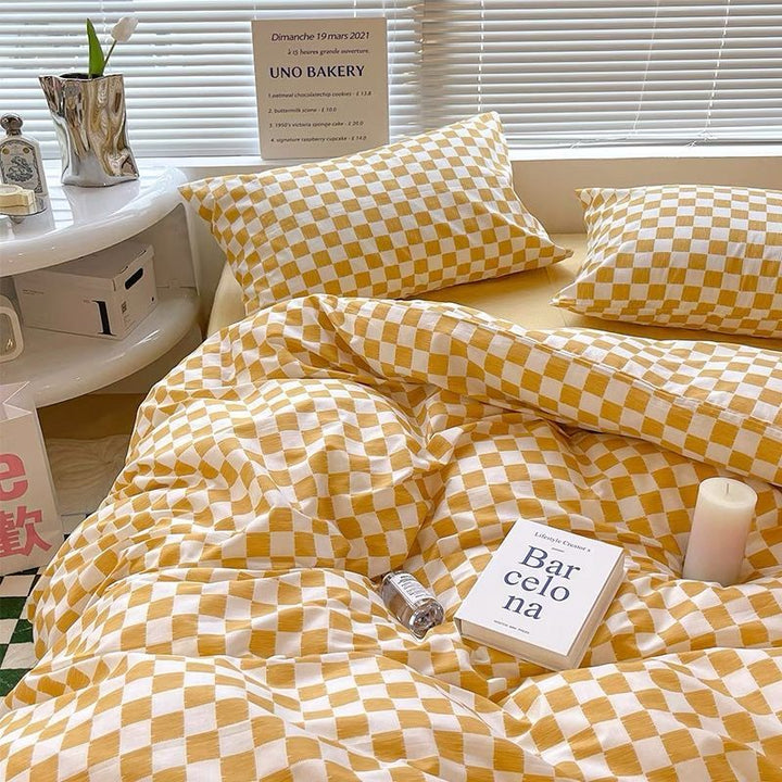 Ternede Sengesæt i Blød Polyester med Minimalistisk Design