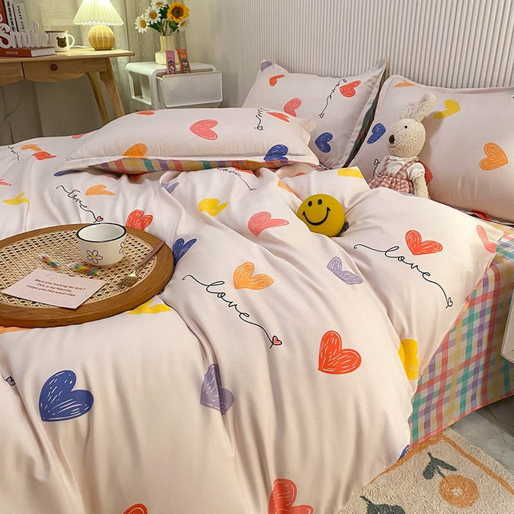 Ternede Sengesæt i Blød Polyester med Minimalistisk Design