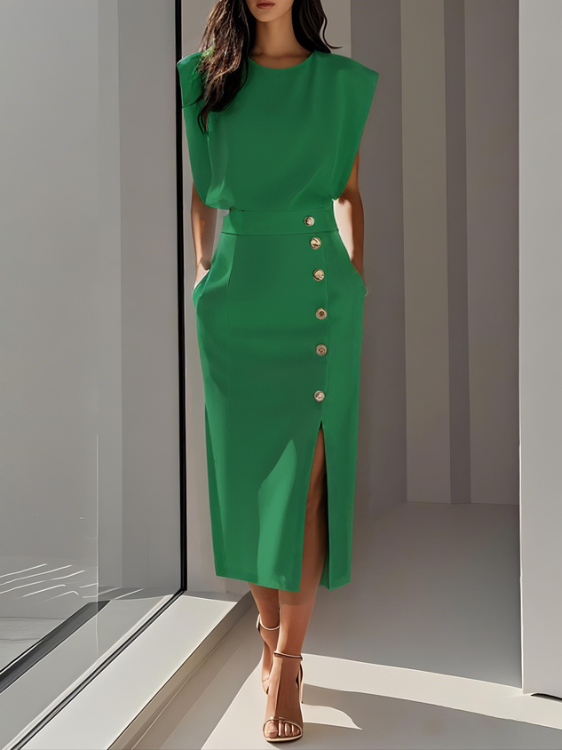 Aspen™ | Ubesværet Charme Midi Kjole