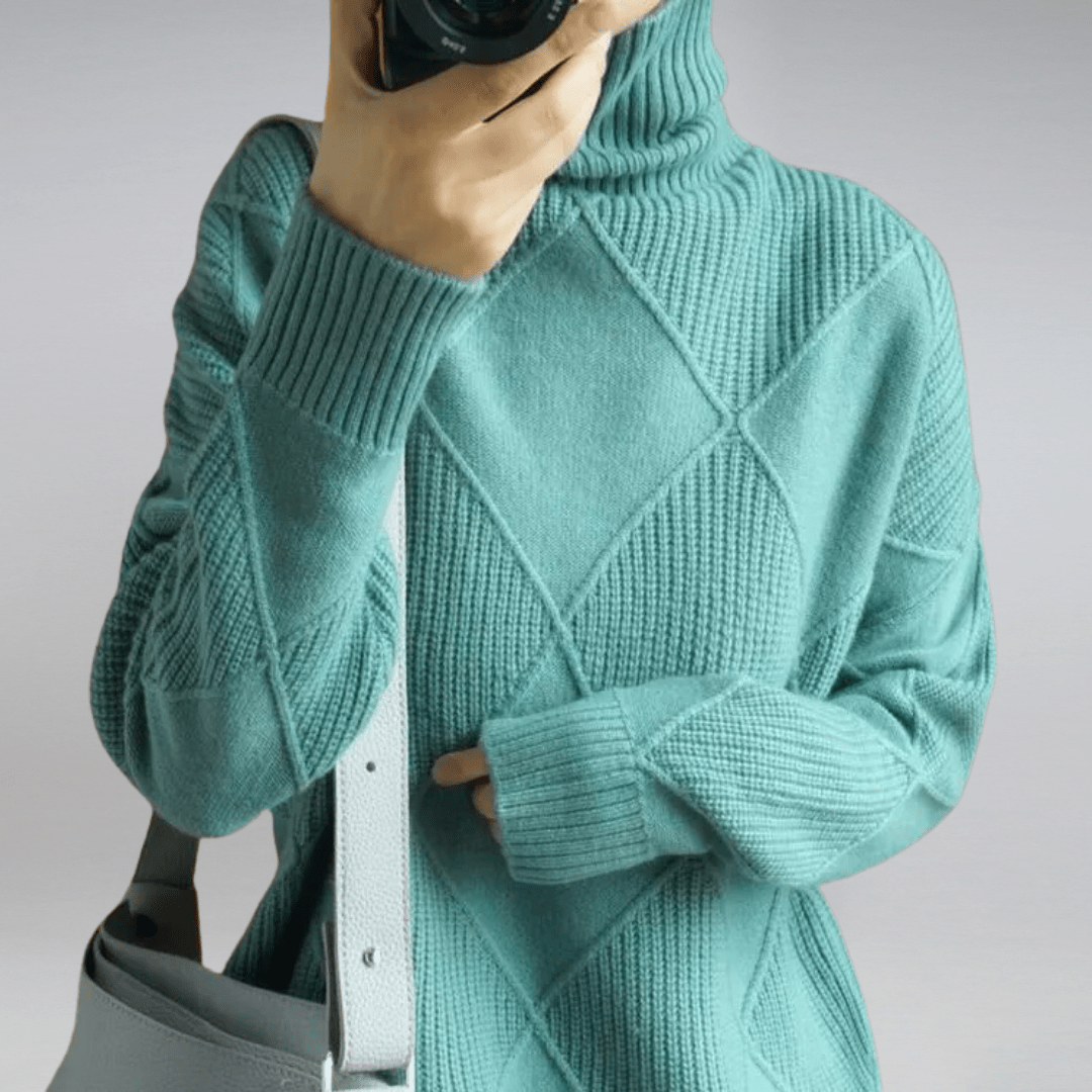 Carrie™ | Blød højhalset sweater