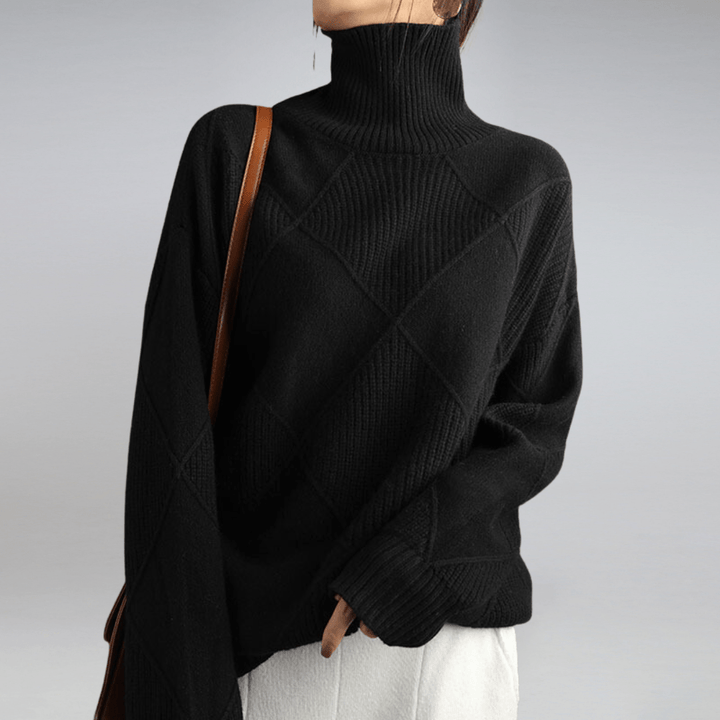 Carrie™ | Blød højhalset sweater