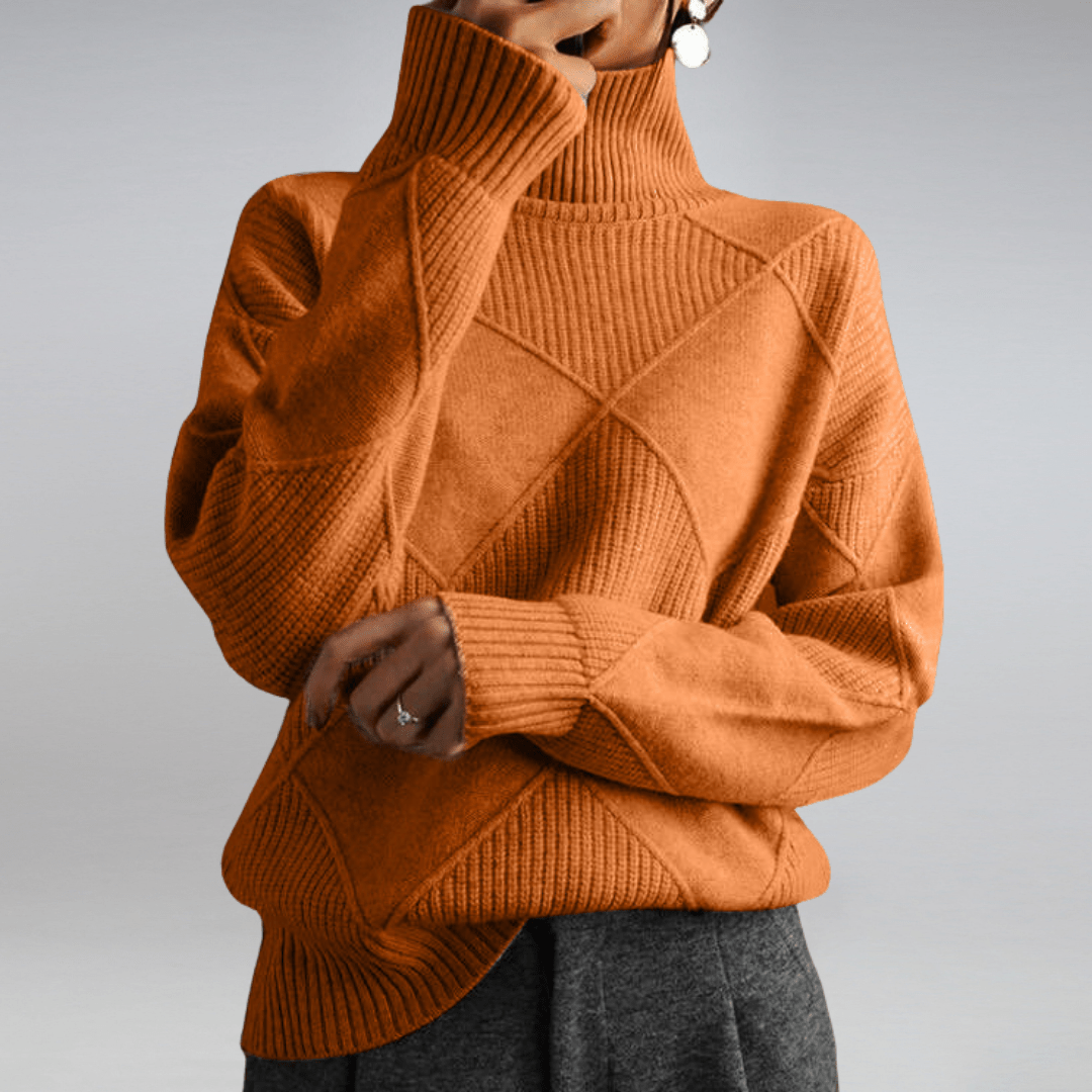 Carrie™ | Blød højhalset sweater