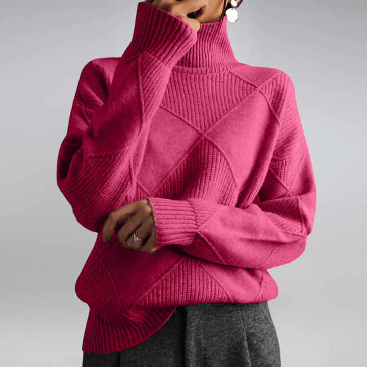 Carrie™ | Blød højhalset sweater