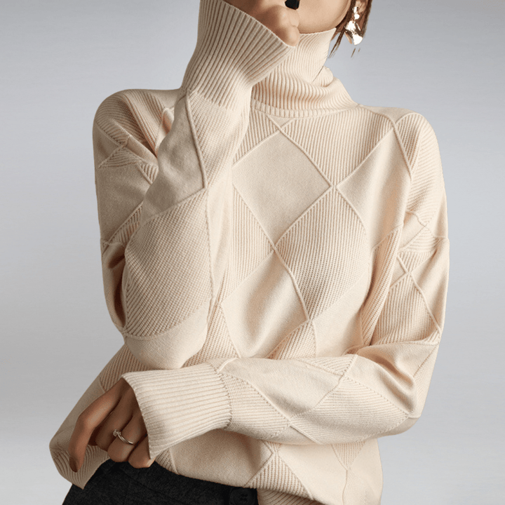 Carrie™ | Blød højhalset sweater