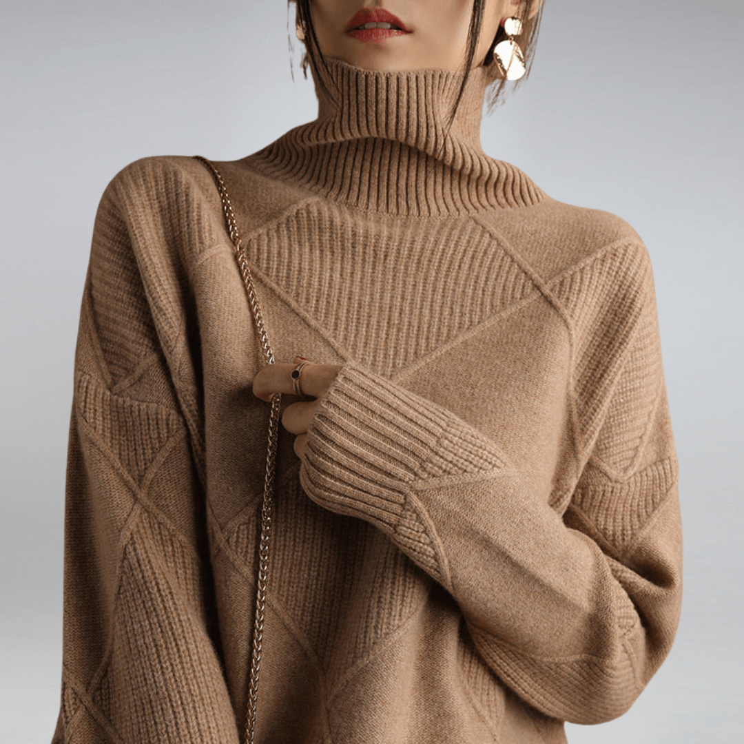 Carrie™ | Blød højhalset sweater