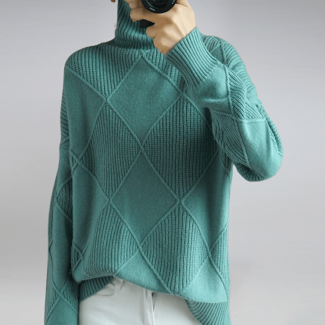 Carrie™ | Blød højhalset sweater