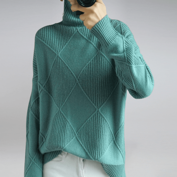 Carrie™ | Blød højhalset sweater